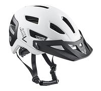 Black Crevice Casque de vélo VTT Mixte-Adulte, Blanc/Noir, S/M (54-58cm)