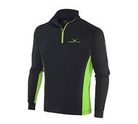 Black Crevice Col roulé de Ski à Zip pour Homme BCR11203, Mixte, Skirolli, Noir/Vert, M