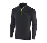 Black Crevice Col roulé de Ski à Zip pour Homme BCR11203, Mixte, Skirolli, Noir/Vert, XL