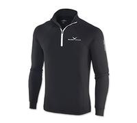 Black Crevice Col roulé de Ski à Zip pour Homme BCR11203, Mixte, Skirolli, Schwarz/weiß, XXL