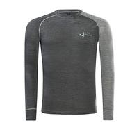 Black Crevice Damen Langarmshirt Aus Merino Wolle sous-vêtement Fonctionnel. Homme, Anthracite/Gris, XXL