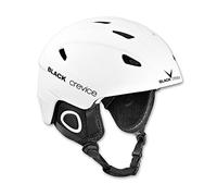 Black Crevice Kitzbühel I Casque de Ski au Design Sportif pour Homme et Femme I Casque de Ski en Polycarbonate Respirant Taille réglable (L, Blanc)