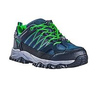 Black Crevice Mixte Enfant Kinder Trekkingschuhe, Wasserdicht, Low Chaussures, Vert Marine, 35 EU