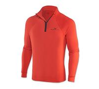 Black Crevice Mixte Skirolli Col Roulé De Ski, Multicolore - Rouge/Noir, XXL EU