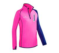 Black Crevice Pull en micropolaire pour femme Second Layer Midlayer BCR297238, Rose/bleu acier, 42
