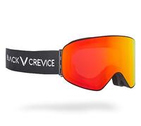 Black Crevice Revo Lunettes de Ski avec Verres cylindriques Noir/Rouge