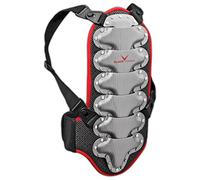 Black Crevice Rückenprotektor Protection Dorsale Enfant, Noir/Rouge/Argent, 140 cm