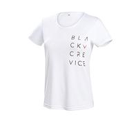 Black Crevice Shirt Fonctionnel Femme I Shirt de Sport Femme en Couleurs & Tailles variés I Shirt de Course Femme avec Motifs imprimés I Shirt Femme Respirant I T-Shirt Femme 100% Polyester