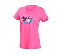 Black Crevice Shirt Fonctionnel Femme I Shirt de Sport Femme en Couleurs & Tailles variés I Shirt de Course Femme avec Motifs imprimés I Shirt Femme Respirant I T-Shirt Femme 100% Polyester