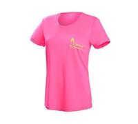 Black Crevice Shirt Fonctionnel Femme I Shirt de Sport Femme en Couleurs & Tailles variés I Shirt de Course Femme avec Motifs imprimés I Shirt Femme Respirant I T-Shirt Femme 100% Polyester