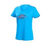 Black Crevice Shirt Fonctionnel Femme I Shirt de Sport Femme en Couleurs & Tailles variés I Shirt de Course Femme avec Motifs imprimés I Shirt Femme Respirant I T-Shirt Femme 100% Polyester