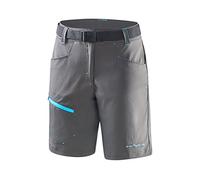 Black Crevice Short de Trekking pour Femme I Short de randonnée Court I Short d'extérieur pour Femme I Imperméable et séchage Rapide I Short de randonnée résistant et Respirant avec Poches