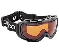 Black Crevice Skibrille BCR041267 Masque de Ski. Mixte, Noir/Orange, Taille Unique