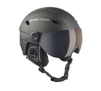 Black Crevice Skihelm Silvretta Unisexe, Noir Carbone, s