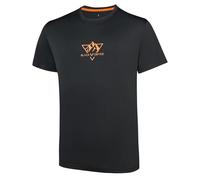 Black Crevice T-Shirt Fonctionnel pour Homme avec col Rond - Manches Courtes - 100% Polyester - Antibactérien, Respirant et séchage Rapide, 10 - Noir, L