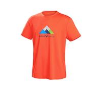 Black Crevice T-Shirt Fonctionnel pour Hommes, S, Orange