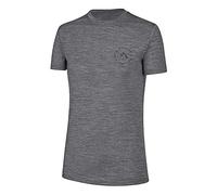 Black Crevice T-Shirt mérinos Femme I T-Shirt mérinos de Haute qualité I 70% Laine mérinos & 30% Polyester (PES) I T-Shirt mérinos Femme thermorégulateur I T-Shirt sans mulesing Femme
