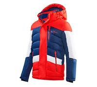Black Crevice Veste de Ski Mixte Enfant, Rouge/Bleu/Blanc, 12 Ans