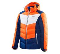 Black Crevice Veste de ski pour homme 58 Orange/bleu/blanc.