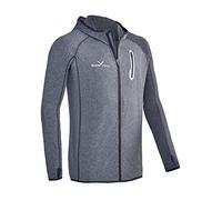 Black Crevice Veste micropolaire pour homme Second Layer Midlayer avec capuche BCR297879, Gris/anthracite, 3XL