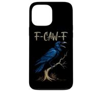 Black Crow F-Caw-F Full Moon Gothic Black Bird Humour Adulte Coque pour iPhone 13 Pro Max