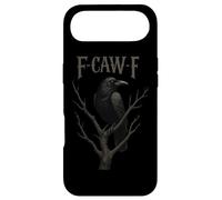 Black Crow F-Caw-F Full Moon Gothic Black Bird Humour Adulte Coque pour iPhone Air