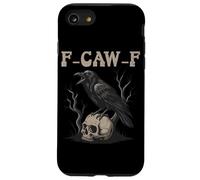 Black Crow F-Caw-F Full Moon Gothic Black Bird Humour Adulte Coque pour iPhone SE (2020) / 7/8