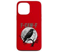 Black Crow, F-Caw-F Funny Black Bird Moon Gothic Adult Humour Coque pour iPhone 13 Pro Max