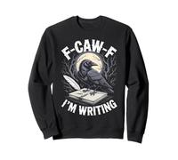 Black Crow F-CAW-F J'écris Un écrivain drôle Gothique pour Adultes Sweatshirt