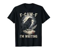 Black Crow F-CAW-F J'écris Un écrivain drôle Gothique pour Adultes T-Shirt