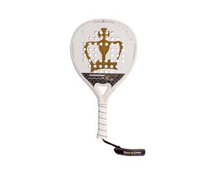Black Crown - Hurricane Pro 3.0 Raquette de Padel, Modèle Avancé, 355-370 g, Cadre Double Tubulaire Air 38 mm, Forme Ronde, 60% Puissance 40% Contrôle