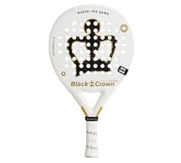 Black Crown Raquette de padel Piton White - Forme ronde - Noyau carbone 3K - Contrôle et puissance équilibrée - Poids 355 g - Cadre 38 mm 80 % fibre de carbone - Niveau avancé