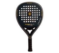 Black Crown - Raquette de padel Iconic Crown - Carbone 3K - Caoutchouc souple EVA Black - Forme hybride - Contrôle 50 % et puissance 50 % - Joueurs intermédiaires et avancés - Poids 360-370 g