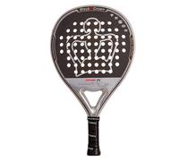 Black Crown - Raquette de padel Piton 14 - Carbone 3K - Caoutchouc SC Black EVA - Forme ronde - Contrôle 50 % et puissance 50 % - Joueurs polyvalents - Cadre Aero Carbon - Poids 355-370 g