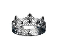 Black Crystal Bridal Tiaras And Crowns Rhinestone Prom Diadem Headband Wedding Hair Accessories Jewelry Crown Tiara pour Mariages(Black2)