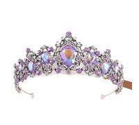 Black Crystal Crown For Women Tiaras Headdress Prom Diadem Royal Queen Princess Bridal Crowns For Wedding Hair Jewelry pour Mariages(Color4)