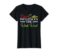 Black Culture Influence The Whole World Black History Month T-Shirt Graphique avec Valeur