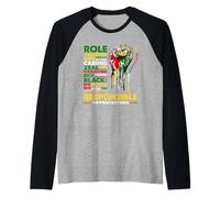 Black Dad Hero Role Model Empowerment Unity Manche Raglan