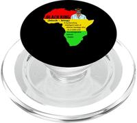 Black Dad Pathers Men Powerful Brush Father Juneteenth King PopSockets PopGrip pour MagSafe