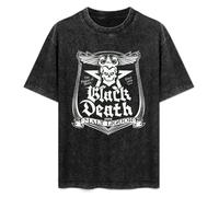Black Death Beer T-Shirt Printed Tee Graphic Top for Men Black Shirt S