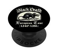 Black Death European Tour Plague Rat Histoire médiévale PopSockets PopGrip Adhésif