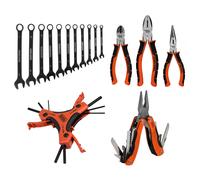 Black + Decker 16-tlg Outil Set Pince Clé Noyau Multi Usage Six Pans (Hexagonal)