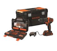 Black & Decker 18V Perceuse à percussion avec 104-pce. accessoires - BDCHD18S1KA