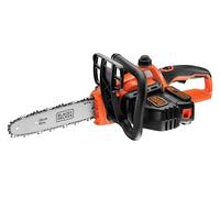 BLACK+DECKER 18V Scie à Chaîne Sans Fil de 25 cm avec Batterie au Lithium-Ion de 2,0 Ah, Noir/Orange