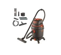 BLACK+DECKER Aspirateur Solides et Liquides BXVC30PTDE avec Prise Outils Électroportatifs (1600 W, 30 litres)