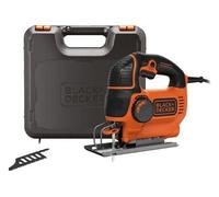 Black + Decker 620 W Scie Sauteuse Pendulaire, max. 90 mm Profondeur de coupe, bois, gerad Scie de coupe lame de scie, coffre, ks901pek