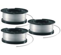 Lot de 3 Bobines de Rechange pour Coupe-Bordures BLACK+DECKER A6485-XJ - Fil en Nylon de 1,5 mm