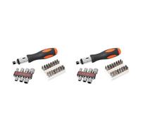 Black + Decker A7062-XJ Kit de Tournevis à cliquet avec accessoires (Lot de 2)