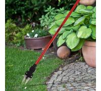 Désherbeur Black & Decker griffes dentées jardin pinces acier inoxydable orange noir