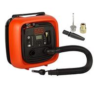 BLACK+DECKER ASI400-XJ Gonfleur compresseur 11 bars/160 PSI, Orange, Set de 2 Pièces